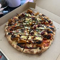 Vegan Harvest Pizza   at Rev It Up Pizza in Labrador