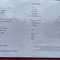 Menu page 3  at Urban Orient in South East London