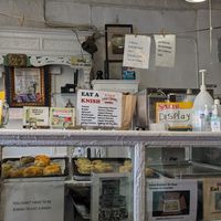 Inside at Yonah Schimmel's Knish Bakery in New York City