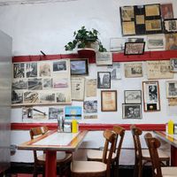 Wall Hangings at Yonah Schimmel's Knish Bakery in New York City