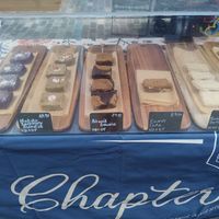 Brownies and shortbread at Chapter Eight in London