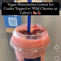 Watermelon lemon ice cooler   at Culver's in Mobile