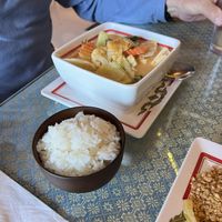 Thai Thai curry with tofu  at Thai Thai Restaurant in Volcano Village