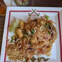 Tofu pad Thai, no egg at Thai Thai Restaurant in Volcano Village