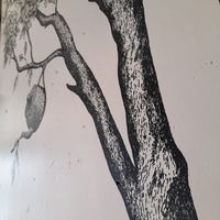 Wall art at Straight Up in Hobart