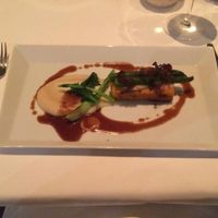 Polenta with smoked Tofu. at TIAN Munich in Munich