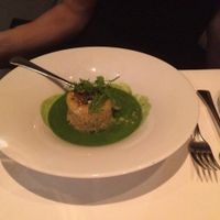 Nettle soup! at TIAN Munich in Munich