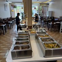 vegan food buffet  at Nhà Hàng Chay Nhà Tấm - Vegan Restaurants in Lam Dong