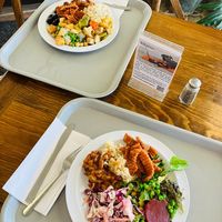 Two plates for 5 usd each  at Angel Village Cafe in Kanab