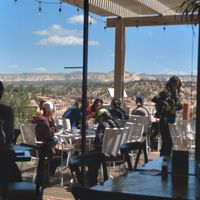 Amazing view at Angel Village Cafe in Kanab