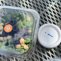 Salad and dressing  at Angel Village Cafe in Kanab