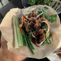 Crispy tofu with pancake at Zen Garden in Nairobi