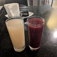 Ginger&lime, tree tomato juice at Zen Garden in Nairobi