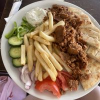 vegan gyros plate  at Fotaras in Symi