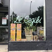 Café at Le Cagibi in Montreal