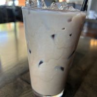 Iced mocha with oat milk - yum!   at Mimosa House in Folsom