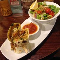 Spanish Roll with Salad at Greg Cafe - Dizengoff Center in Tel Aviv