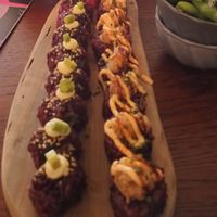 Mighty mushroom en Teriyaki rolls at Vegan Sushi Bar in Utrecht