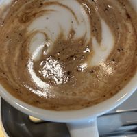 Hot cocoa with soy  at And Bodega in Fitzroy North
