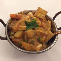 Tofu and Vegetable Curry  at Krishna Pait Pooja in Footscray
