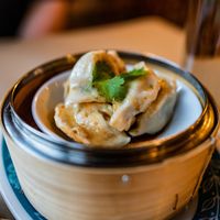 China Dumplings -
Mushroom, tofu, vermicelli, salt, vegetable oils, flour and sesame oil.  at Zenhouse in West Hindmarsh