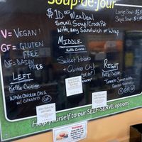 Soup options  at The Mustard Seed Natural Market and Cafe in Watertown