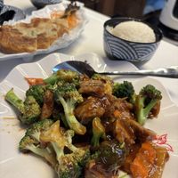 Vegan beef and broccoli  at Haru Wok & Roll in Washington