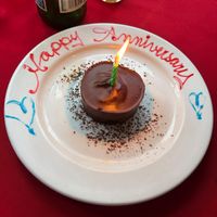Chocolate dessert at Le Bistro By Liz in Halifax