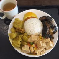 Rice with tofu, eggplant and curry at IBAA Chatswood - Fo Guang Yuan in Chatswood