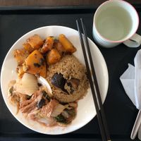 Mushroom Rice w/ two choices at IBAA Chatswood - Fo Guang Yuan in Chatswood
