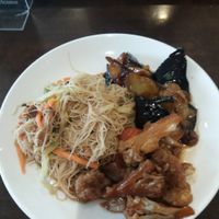 Noodles with eggplant and cauliflour at IBAA Chatswood - Fo Guang Yuan in Chatswood