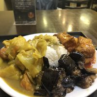 Rice with selection of 3 dishes at IBAA Chatswood - Fo Guang Yuan in Chatswood