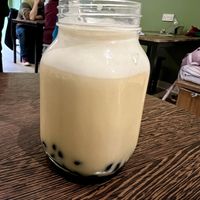 Hot caramel boba tea   at Blended Brew in Inverness