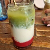 Matcha Strawberry Almond at Break Brunch Lisbon in Lisbon