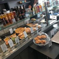 Inside the cafe  at Theias in Avignon