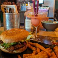 Vegan mayhem burger at Amarillo Kouvola in Kouvola
