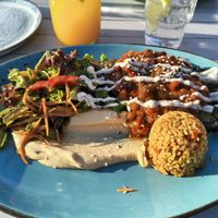 Gebackene Aubergine für 24,90 Euro at Strandrestaurant Badezeit in Sylt