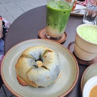 Black sesame bagel at Nagare Bankside in South East London