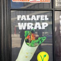 Falafel wrap at Cigköftem in Neu-ulm