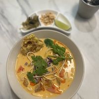 khao soi  at Thai Hakka veggie cuisine - 泰機車泰客蔬食  in Keelung