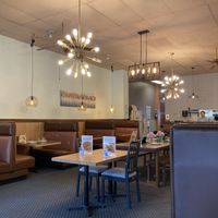 Interior seating  at Laem Buri in Seattle