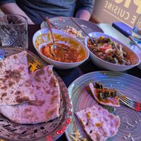 Chana Masala, Roti, Bhindi Baji, Rice at Spire Spice - Indian & Nepalese Cuisine in Dublin