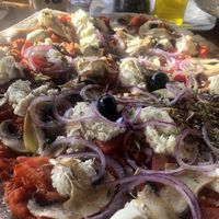 Pizza vegan   at Trigo Vermelho in Aljezur