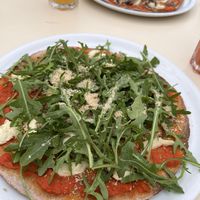 Rucola vegan pizza  at Trigo Vermelho in Aljezur