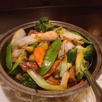 Tofu vegetable clay pot at First Szechuan Wok in Los Angeles
