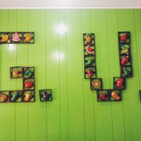 wall decoration at Go Vegan in San Salvador