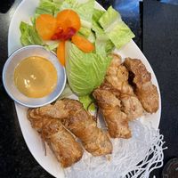 Fried shrimp wrap- yum! 😋   at Homey Food & Cafe in Calgary