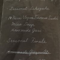 Menu (1/2).  at Nirai Roppongi | Vegan Sushi in Tokyo
