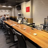 Inside/seating.  at Nirai Roppongi | Vegan Sushi in Tokyo