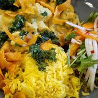 Root veg korma at Red Onion in Glasgow